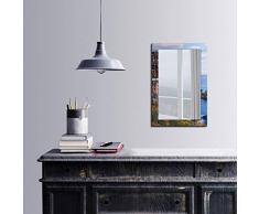 Bonamaison DÃ©coration Murale Impression sur Miroir EncadrÃ© sur Toile, Dimensions: 40 x 60 Cm - ConÃ§u et fabriquÃ© en Turquie