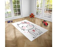 Oedim Tapis pour Enfants Chat pour piÃ¨ces PVC 95 x 120 cm Moquette PVC Sol vinylique DÃ©coration de la Maison Sol Sintasol Sol de Protection Enfant