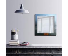 Bonamaison DÃ©coration Murale Impression sur Miroir EncadrÃ© sur Toile, Dimensions: 50 x 50 Cm - ConÃ§u et fabriquÃ© en Turquie