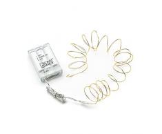 Konstsmide 1460-180 Guirlande Lumineuse à Micro LED, Métal/,, 0.4 W, Blanc