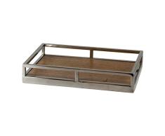 Better Best 2751088 & Plateau Bois allongÃ©e Moyenne avec Garde-Corps MÃ©tallique 35,5 x 21,5 x 6 cm