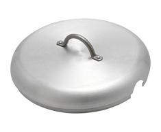 Pardini Couvercle pour Faitout Ã 4 Compartiments, Aluminium, Gris, 40 cm