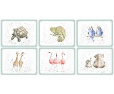 Wrendale Zoological Lot de 6 Sets de Table