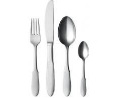 George Jensen GJ 106215 Mitra Couverts 4 pièces Mat, Acier Inoxydable, Acier Inoxydable, 4,2 x 24,4 x 26,4 cm