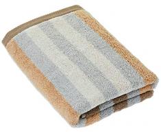 Lasa Home Draps 70x140, Collection Pure Stripes, Marron 100% Coton, 70x140x1 cm