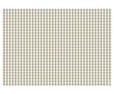 TrendformÂ âÂ Bloc Papier Set de Table Vichy Beige, Pad avec 50Â Feuilles