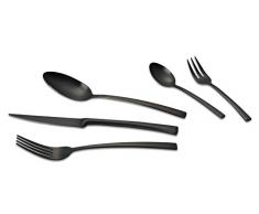 ECHTWERK ew-bs-0540Â 0840s Couverts, Acier Inoxydable, Noir/Gris, 24,5Â x 24,5Â x 4,8Â cm, 30Â unitÃ©s