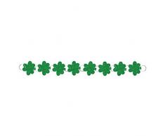 amscan St Patrick Vert trèfle Guirlande Motif prismatique