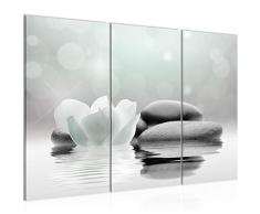 Tableau decoration murale Tulipes de fleurs 120 x 80 cm - XXL Impression sur Toile Salon Appartment 3 Parties - prêt à accrocher - 506031b