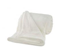 IBENA Plaid, Polyester, crÃ¨me, 200Â x 150Â cm