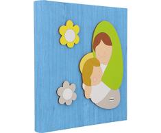 Fabula Madonnina Manto Agenda en Bois, Multicolore, 19 x 24 cm