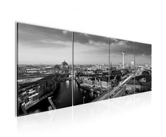 Tableau decoration murale Ville de Berlin 160 x 50 cm - XXL Impression sur Toile Salon Appartment 4 Parties - prÃªt Ã accrocher - 605146c