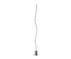 WOFI 3194.01.01.6850 Lampadaire, MÃ©tal, Integriert, 8.5 W, Silber, H: 84,5 cm x B x L: 9 cm