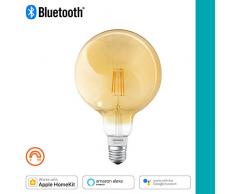 LEDVANCE Smart+ Ampoule LED à Filament Vintage Connectée | E27 | Forme Globe Or Ambrée | Dimmable | Blanc Chaud | 5,5W (équivalent 60W) | Compatible Bluetooth - Pilotable avec Siri via Apple HomeKit