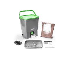Bokashi 019750029 Composteur Organico & Activateur, Gris/Vert