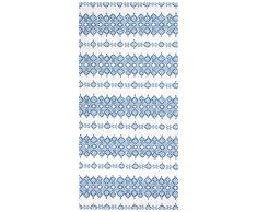 Vallila Soma Tapis en Coton rayÃ© Bleu 80 x 170 cm 170 cm x 80 cm