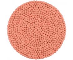 myfelt Lea Coussin de Chaise, Feutrine, Saumon, 36 cm