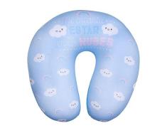 DCASA Coussin de Voyage Nuages Multicolore Unique