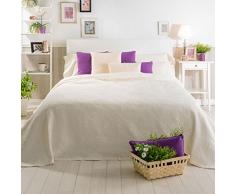 Sancarlos- Couvre-lit piquÃ© Santandria, lÃ©gÃ¨re et Frais Lit de 105 cm CrÃ¨me