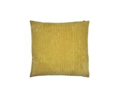 ZONS Coussin Look Velour 60 * 60cm 4 Couleurs (Jaune)