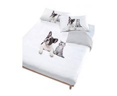 Italian Bed Linen Grigio (lit 135 140/200 x 200 cm-) 52 x 82 cm