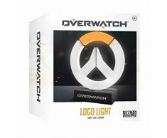 Paladone Overwatch Logo lumière de Collection | Idéal pour Chambre denfant, Bureau et Maison | Articles Gaming Pop Culture, Blanc et Orange, 8 x 2 x 24 cm