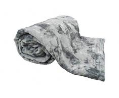 ForenTex Microfibre Velours Toucher Doux Multifonction pour CanapÃ© Lit M3010 Gris