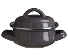 Premier Housewares 0104593 Mini cocotte avec couvercle, poignÃ©es larges en Ã©mail