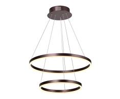 interfan Lampe suspension Double, 90Â W, marron, 60Â x 60Â x 120Â cm