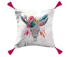 Ligne Décor BUFFLONA Coussin DEHOUSSABLE, Multicolore, 40 x 40 CM