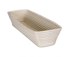 Städter Banneton Corbeille à Pain rectangulaire 36 cm, rotin, Beige, 36 cm