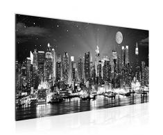 Tableau decoration murale La ville de New York - XXL Impression sur Toile Salon Appartment 1 Parties - prêt à accrocher - 605212c