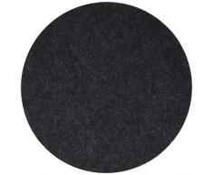 Set de table en feutre, rond, gris foncÃ© Dia 35Â cm x 0,5Â cm