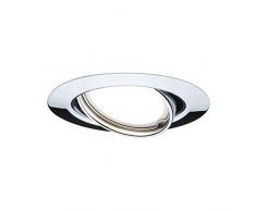 Paulmann 93850 encastrés LED Spots encastrés kit complet avec ampoule GU10 rond plafonnier spot 4,5W plafonnier encastré Chrome orientable