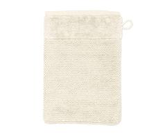 MÃVE Bamboo Luxe Gant de Toilette 15 x 20 cm, FabriquÃ© en Allemagne, 60% coton / 40% viscose en pulpe de bambou, Ivory (Blanc)