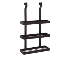 Premier Housewares Sorello - Ãtagère suspendue à trois niveaux -Etagére murale Noir Mate -Etagère de Cuisine -Meuble de rangement cuisine