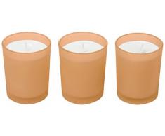 Ritzenhoff Aroma Naturals Moderne Bougie parfumée Lot de 3, Verre, Orange, 5 x 5 x 6 cm, de 3 unités