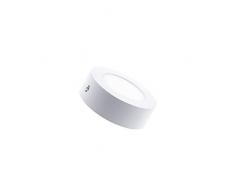 MAXILAMP Max180768 Plafonnier LED Rond Tª Couleur Sélectionnable 6W Dimmable Verre, Transparent