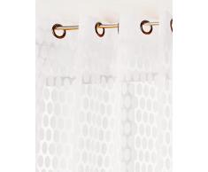 Linder Voilage Ã 8 Åillets Polyester Blanc 140 x 265 cm