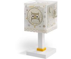 Dalber lampe de table enfant Good Night Hiboux Beige
