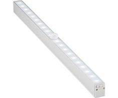 Goobay 55498 Spot LED encastrable avec détecteur de mouvement idéal pour armoires, cuisine, vitrines, tiroirs, couloirs et garages 80 lumens