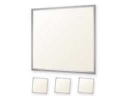 3x LEDVero 60x60 Panneau Ultraslim de LED - 36W, 3000lm, 3000K Plafonnier encastré avec clips de montage et transformateur EMV2016 - blanc chaud