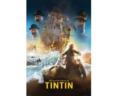 Empire The Adventures of Tintin International Affiche du film Poster Movie One-Version 2 avec accessoire