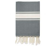 Moorish Idol - Nappe Plaid- 150cm x 250cm-Â Gris Moyen/Blanc