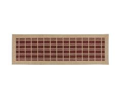 JVL Treviso Soutenu Lavable en Machine dentrée de Couloir Tapis, Polypropylène/Latex, Beige/Rouge, 57 x 180 x 1.2 cm