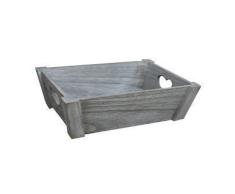 Red Hamper Grand Coeur Cut Vintage PoignÃ©e Plateau en Bois