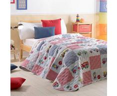 Sancarlos Lorry Couvre-lit bouti Lit de 105 200x270cm Rouge