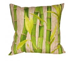 Olibo 400306% 2F PB03 Oreiller Convex Tropical Bambou 42 x 42 cm Blanc Naturel