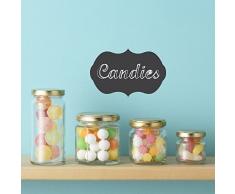 Walplus 30x60 cm Autocollant Mural Ardoise Ãtiquettes Amovible Art Décalques Vinyle Maison Décoration DIY Vivant Chambre Bureau Papier Peint DEnfants Cadeau Noir