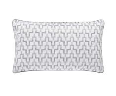 Peacock Blue Hotel Coussin Blanc Reece 30 x 50 cm